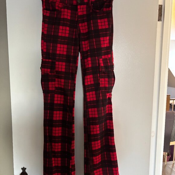 NWT Plaid British Skinny Cargo Pants - Picture 5 of 5